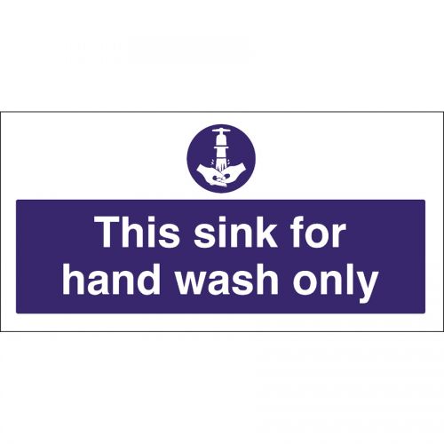 Kitchen Sink Safety Sign Wash Hands