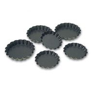 Exopan Fluted Tartlet 8 x1.2cm Non-Stick Set 25