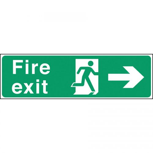 Safety Sign Fire Exit Right Arrow