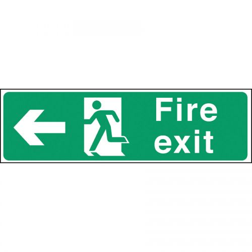 Safety Sign Fire Exit Left Arrow