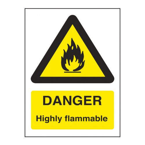 Warning Sign Danger Highly Flammable