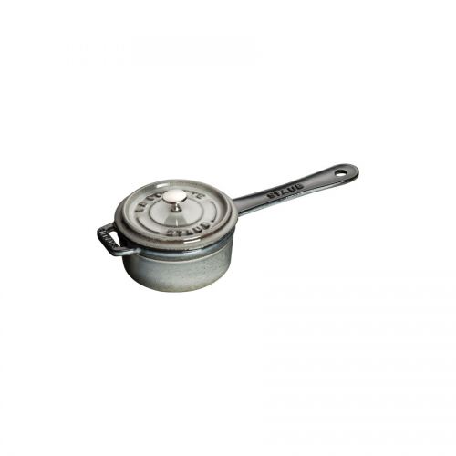 Saucepan / Pot Grey Cast Iron Round 25cl 10cm