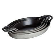 Baking Dish Grey Cast Iron Oval 1ltr 24cm