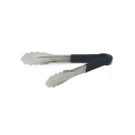 Tongs Non Slip Handle 24cm Black