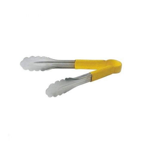 Tongs Non Slip Handle 24cm Yellow