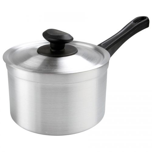 Saucepan Medium Duty Alum 1ltr 12cm With Lid