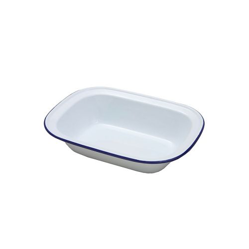 Enamel Oblong Pie Dish 18cm