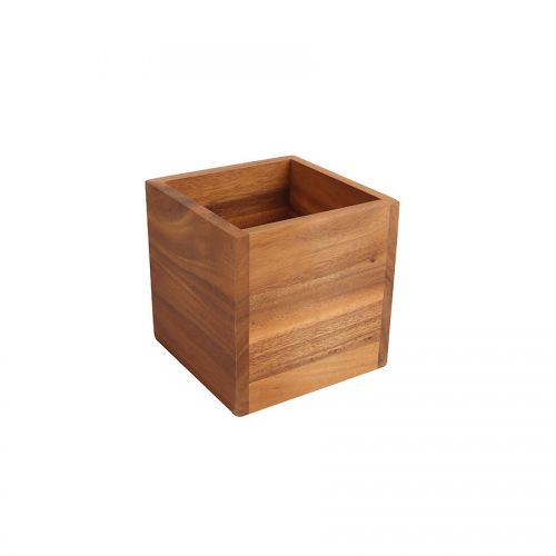 Acacia Large Square Storage Box 14x14x14cm