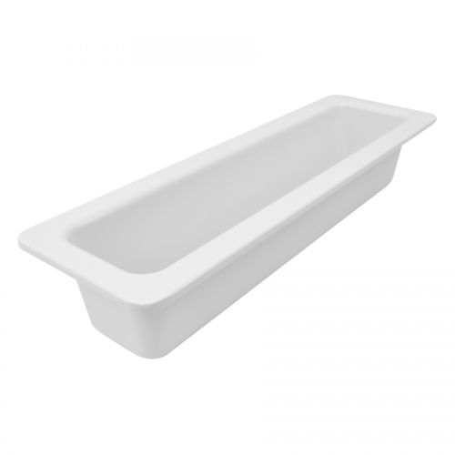 White Melamine 2/4 Gastro Dish 3.5L