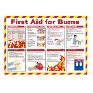 First Aid For Burns Poster 42x59cm