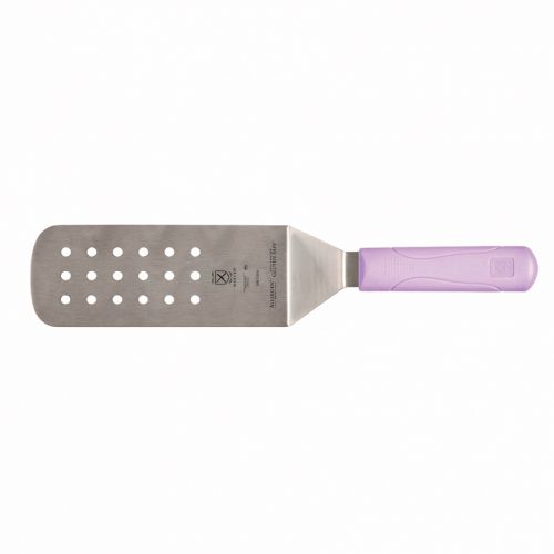 Mercer 8 x 3 inch Perforated Turner Purple Handle