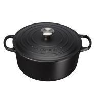 Signature Cast Iron Round Casserole 20cm Satin Black