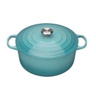 Signature Cast Iron Round Casserole 20cm Teal