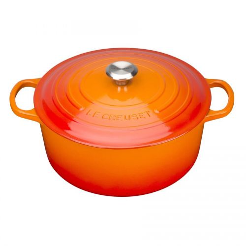 Signature Cast Iron Round Casserole 20cm Volcanic