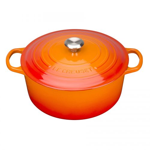 Signature Cast Iron Round Casserole 28cm Volcanic