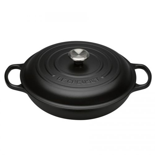 Signature Shallow Casserole 30cm Satin Black