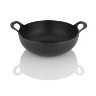 Le Creuset Cast Iron 24cm Balti Dish Satin Black