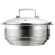 3-Ply Stainless Steel Multi Steamer With Glass Lid