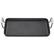 Toughened Non-Stick Ribbed Rectangular Grill 35cm