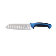 Mercer 7 inch Santoku Granton Edge Blue Millenia