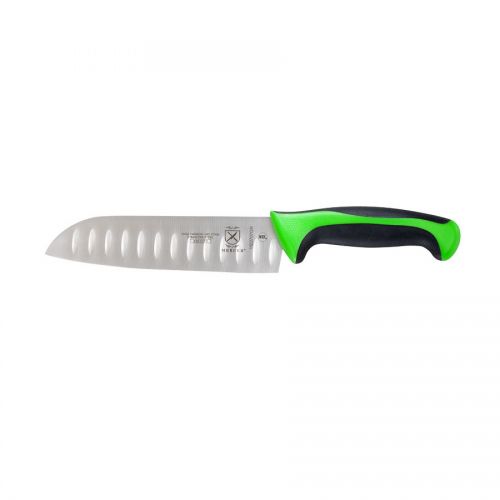 Mercer 7 inch Santoku Granton Edge Green Millenia