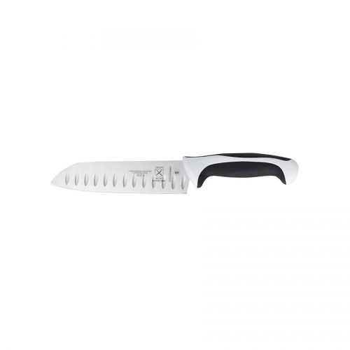 Mercer 7 inch Santoku Granton Edge White Millenia