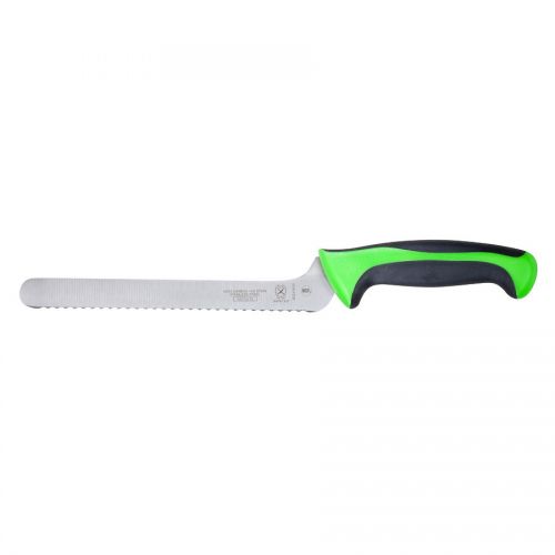 Mercer 8 inch Bread Knife Serrated Green Millenia