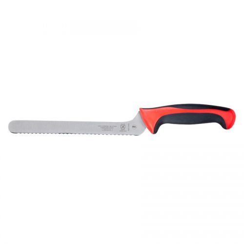 Mercer 8 inch Bread Knife Serrated Red Millenia