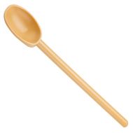 11 7/8 inch Mixing Spoon Tan