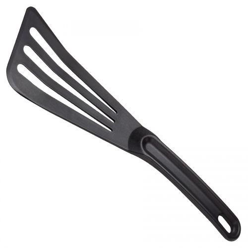 12 inch x 3 1/2 inch Slotted Spatula Black