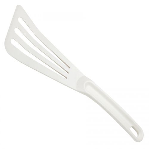 12 inch x 3 1/2 inch Slotted Spatula White