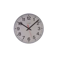 Wall Clock White Plastic Case 25.5cm