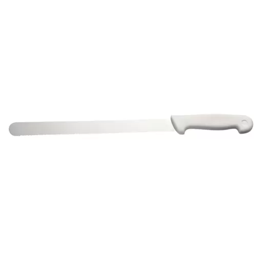 Prepara Bread Knife 14in Stainless Steel Blade White Handle