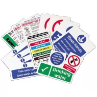 Mileta Catering Safety Signs Self Adhesive Vinyl - Food Prep Area Pack