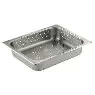 Prepara Stainless Steel Perforated 1/2 Gastronorm Pan 100mm