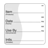 DayMark Movemark Item/Date/Use By Label 51 x 51mm