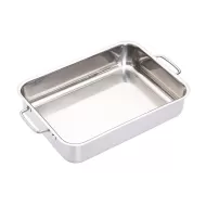 MasterClass Stainless Steel Rectangular Heavy Duty Roasting Pan 32x23cm