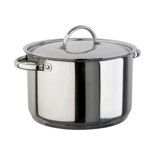 Prepara Stewpan Light Duty Stainless Steel 8ltr 26cm With Lid