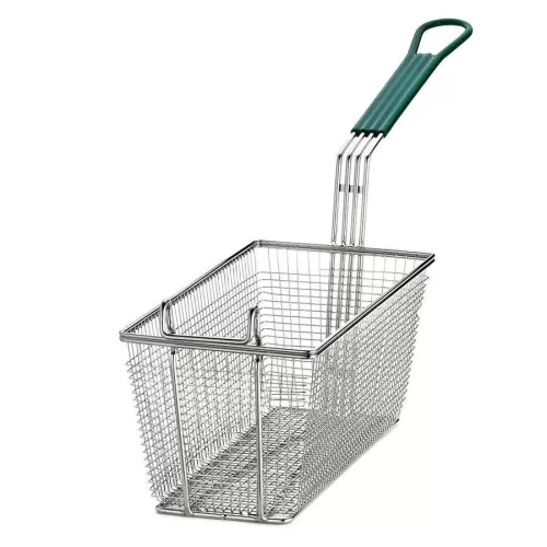 Fry Basket Green Vinyl Handle