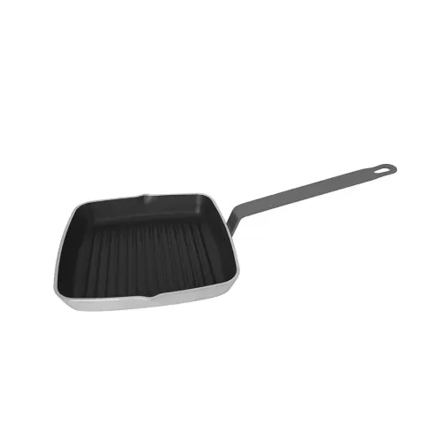 Prepara Square Ribbed Skillet Non Stick Teflon Plus Coating 24cm