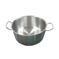 Prepara Heavy Duty Low Casserole Pan Stainless Steel 13L