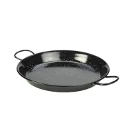 Genware Paella Pan Black Enamel 30cm