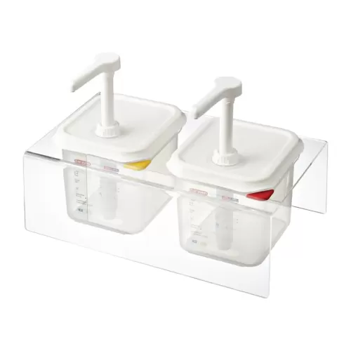 Araven Polypropylene Sauce Dispenser 1/6 Gastronorm 2.6ltr Set Of 2