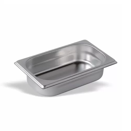 Pujadas Pan 1/4 Gastronorm 18/10 Stainless Steel 100mm