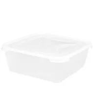 Wham Cuisine Square Food Box Clear Plastic 10ltr