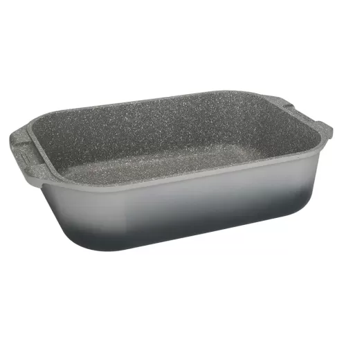 MasterClass Ombre Grey Cast Aluminium Rectangular Roasting Tin With Handles 41x26cm