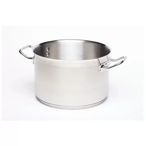 Genware Casserole Pan 18/4 Stainless Steel 32x16cm 12.9ltr