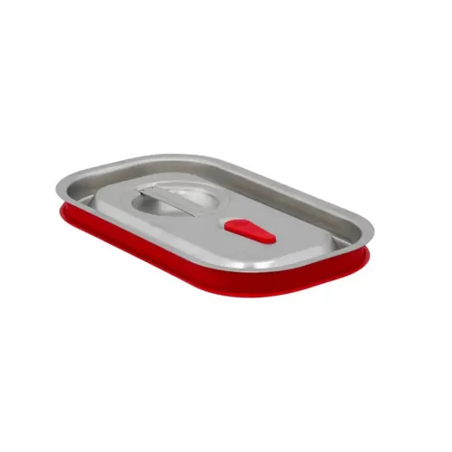 Prepara Stainless Steel 1/4 Silicone Seal Gastronorm Lid