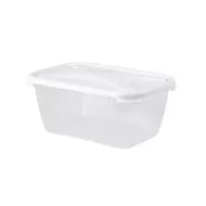 Whatmore BPA-Free Plastic 3.6L Rec Food Box & Lid Clear/Ice White