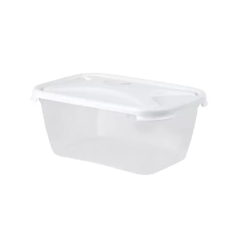 Whatmore BPA-Free Plastic 3.6L Rec Food Box & Lid Clear/Ice White